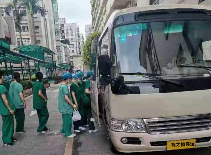 商之旅客運為醫(yī)護人員護航，助力佛山140萬人員核酸檢測，順利完成全市檢查！